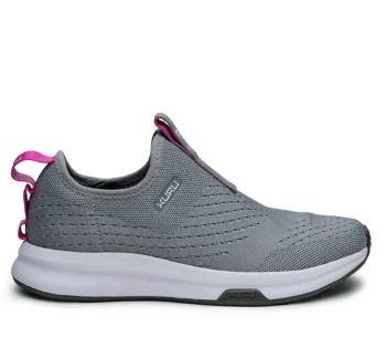 Outlet KURU Footwear ATOM Slip-On Stonegray-berrypink
