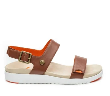 Fashion KURU Footwear GLIDE Walnutbrown-bloodorange